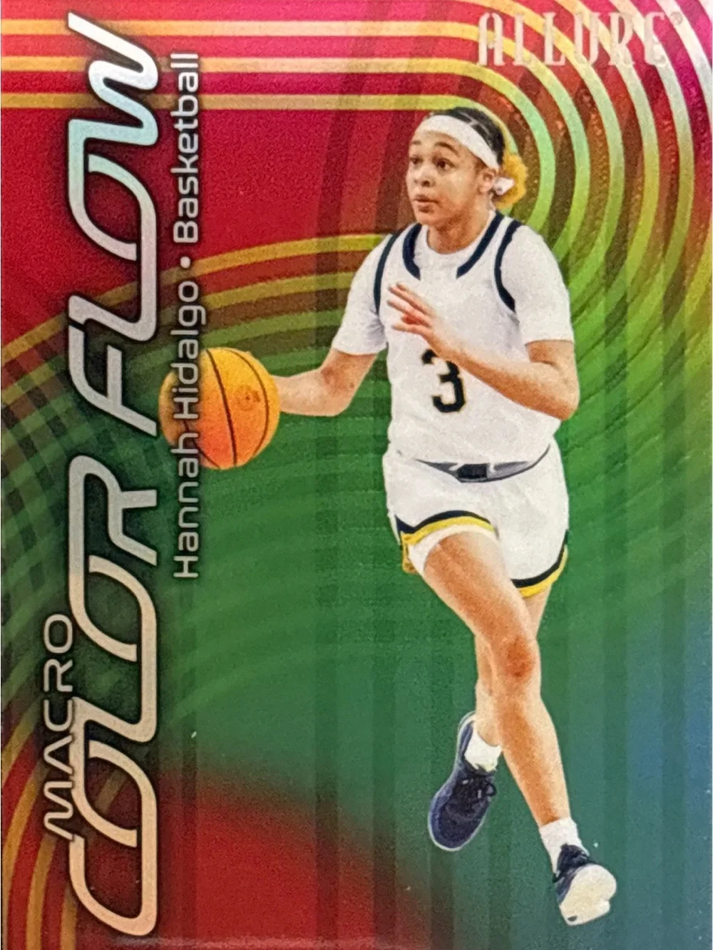 Upper Deck Allure Hannah Hidalgo Macro Color Flow Basketball Trading Card